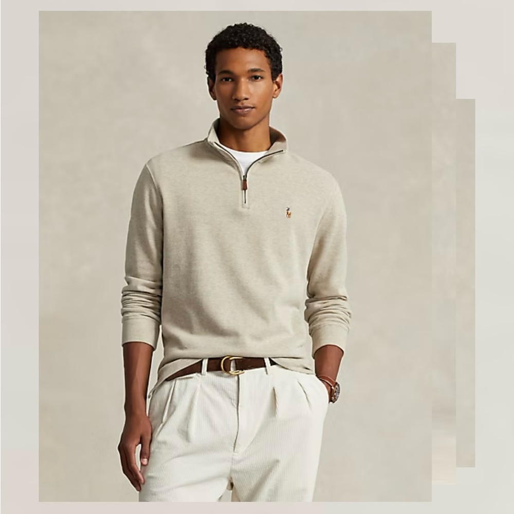 Polo Ralph Lauren Estate-Rib Quarter-Zip Pullover size XL